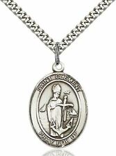 bliss Sterling Silver Saint Clement Medal Pendant, 1 Inch picture