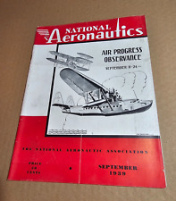 1939 NATIONAL AERONAUTICS MAGAZINE SEPTEMBER ASSOCIATION PLANE AIRPLANE ENGINE picture