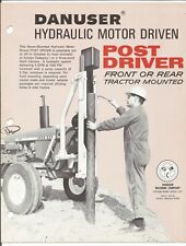 Original OE OEM Danuser Hydraulic Motor Driven Post Driver Sales Brochure # 2505 picture