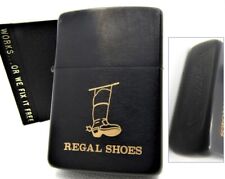 Regal Shoes Black Decasura Zippo Zippo 1986 picture