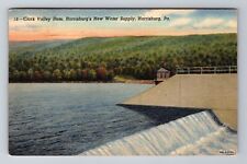 Harrisburg PA-Pennsylvania, Clark Valley Dam, Antique Vintage c1956 Postcard picture