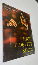 VTG 1950s High Fidelity Show Program Chicago Hi-fi Audio MCM ADS McIntosh Leak picture