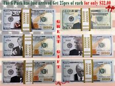 6 Pk  Trump 2024 Dollar Bill Collection 25pcs x 6 Maga Money Feels So Real picture