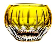 Faberge Crystal Na Zdorovya Golden Votive Candle Holder 3.5