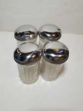 Lot 4 Vintage Halco Made USA  Glass Sugar Holder 2 Extra Lids  picture