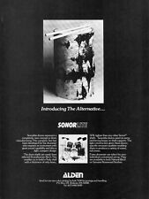 1983 Print Ad of Alden Sonor Sonorlite Drum Kit introducing the alternative picture