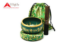 5 Inch Tibetan Meditation Yoga Singing Bowl Set with MalletCushion and carry bag picture