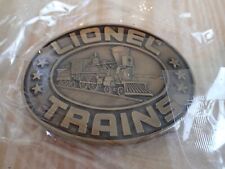NOS LIONEL MODEL TRAINS RAILROAD BRASS BELT BUCKLE - Late 1970's to early 1980'S picture