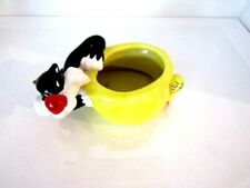 Vintage Looney Tunes Sylvester Tweety Ceramic Candy Dish TM & Warner Bros EUC picture