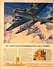 1944 Studebaker Wright Cyclone Engines Boeing Flying Fortress Vintage Print Ad picture