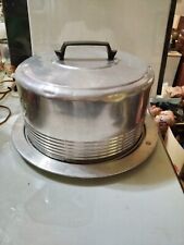 Antique Regal Ware Aluminum Cake Cover / Carrier with Locking Lid picture