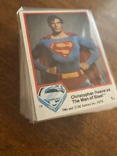 1978 Topps Superman The Movie: Series 1 Complete 77 Card Set picture