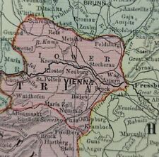 Vintage 1884 AUSTRIA Map 13