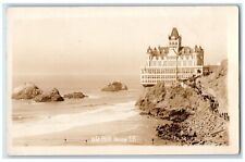 1927 Old Cliff House Beach Ocean San Francisco California CA RPPC Photo Postcard picture