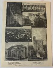 1886 magazine engraving~ VIEWS IN THE CITY OF WINCHESTER, ENGLAND picture