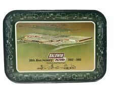 Vintage Baldwin Filters Anniversary Employee Tin Plate Metal Platter picture