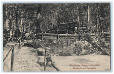 c1910 Western theater of war Log Cabin Mit Schanzen Germany Postcard picture