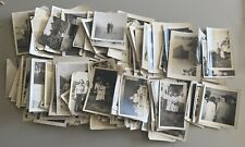 LOT OF 50 ORIGINAL RANDOM FOUND OLD PHOTOGRAPHS B&W SEPIA VINTAGE SNAPSHOTS picture