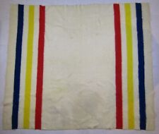 Vintage Orrlaskan 100% Wool 3 Stripe Blanket Orr Felt Co USA 79 x 70 Inch 4.5 Lb picture