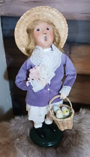 Byers Choice 2005 Easter Girl With Basket Of Eggs & Flowers The Carolers Signed picture