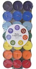 7 Chakra Tealight Candles Set of 21 3 of Each Chakra Soothe Heal Protect picture