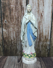 Vintage Notre Dame de Lourdes Our Lady Of Lourdes Rare Holly land Hand Made Gift picture