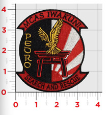 MARINE CORPS MCAS IWAKUNI PEDRO SEARCH & RESCUE EMBROIDERED HOOK & LOOP PATCH picture