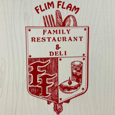 1980s Flim Flam Family Restaurant Deli Menu Plymouth Road Ann Arbor Michigan picture