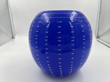 Lapis Blue Sea Urchin Vase Signed Artist Pizzichiilo & Gordon picture