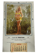 1974 B & E Furniture Cincinnati OH Pinup Girl Refreshing Calendar 16 x 10 picture