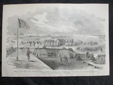 1885 Civil War Print- Fort Hatteras , Warships in Hatteras Inlet, North Carolina picture