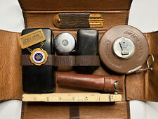 c. Early 1900s Charles. E. Grubb's Engineer Measuring Tool Kit and ARBA Medal picture