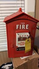 Faux Emergency Red Fire Box Touch Tone Telephone (Works) FB-911 Randix Plastic picture
