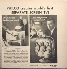 Philco Predicta Tandem Separate Screen Vintage Print Ad 1958 picture