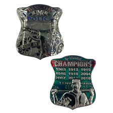 KK-007 Boston Police Red Sox inspired 9 Time Champions Challenge Coin picture