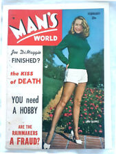 1951 Man's World February  issue featuring Joe Dimaggio, Fine picture