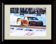 Unframed Joey Logano Autograph Replica Print - Burnout picture