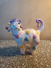 Whimsiclay 2005 Signed Amy Lacombe Kandy Sweet Tart Cat Figurine #13049 picture