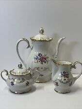 RARE Vintage Reichenbach Tea Set with Tea Pot Creamer and Sugar picture