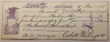 Antique Six Month Promissory Note, Barbour Bros, Chemical Bank, NY 1875 picture