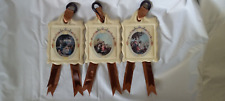 Ceramic Wall Hangings With Victorian Scenes Set of 3  picture