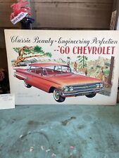 1960 Chevrolet Impala, 4 Door Flat Top Hand Painted Advertisement ￼Sketch 22x15 picture