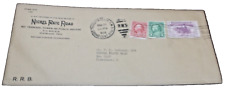 1936 NKP NICKEL PLATE ROAD USED COMPANY ENVELOPE CLEVELAND OHIO picture