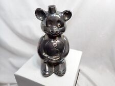 Rare Antique Vintage Silver Plated Teddy Bear Bank Made in England 7