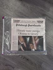 Vintage Pittsburgh Post-Gazette Newspaper Election 2008 Barack Obama President picture