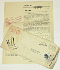 VINTAGE 1953 'I LIKE COKE' ADVERTISING LETTER WICE RADIO 1290 PROVIDENCE, RI  picture