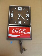 Vintage Enjoy Coca Cola Hanging Wall Clock Sign Advertisement  C picture