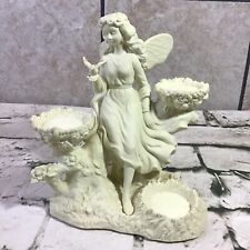 PartyLite Ariana's Garden Fairy Statue 3 Tea Light Candle Holder #P7298 picture