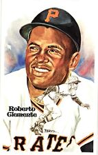 Roberto Clemente 1980 Perez-Steele Hall of Fame Limited Edition Postcard picture