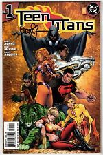 TEEN TITANS #1 (2003)- MICHAEL TURNER VARIANT- SIGNED BY GEOFF JOHNS W/COA- VF+ picture